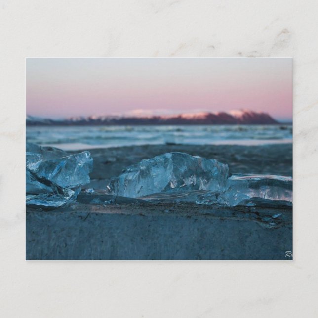 Hielo y montañas, postal (Anverso)