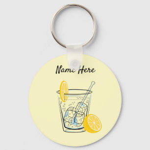 Hielo y una rebanada de llavero personalizado de l