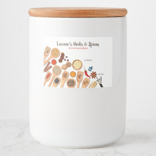 Hierbas de personalizable y etiquetas de especias