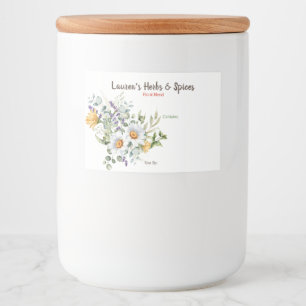 Hierbas de personalizable y etiquetas de especias