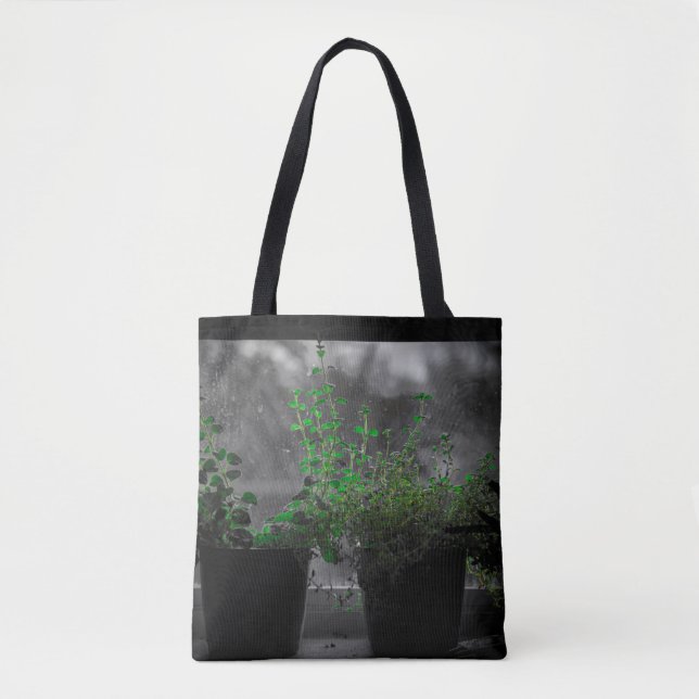 Hierbas en la bolsa de la ventana - Tote de compra (Anverso)
