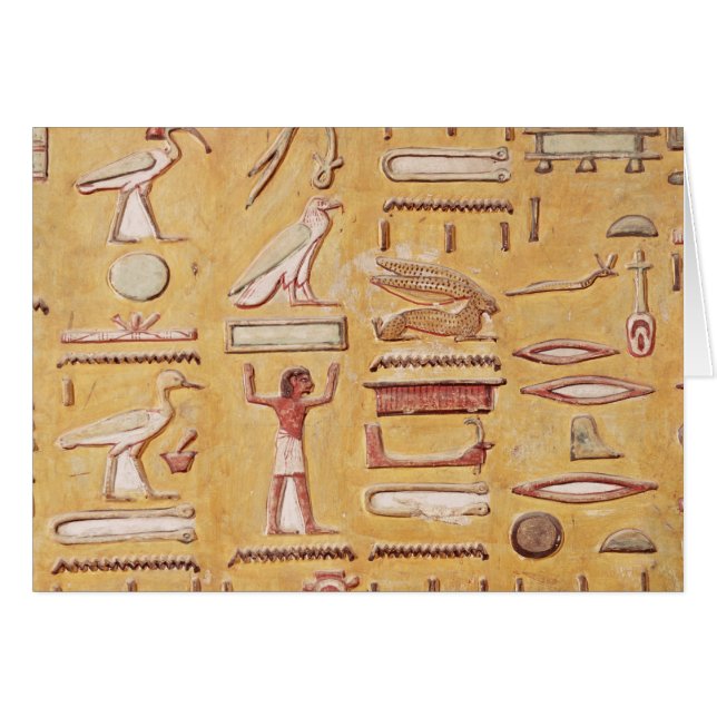 Hieroglyphics, de la tumba de Seti I (Anverso (Horizontal))