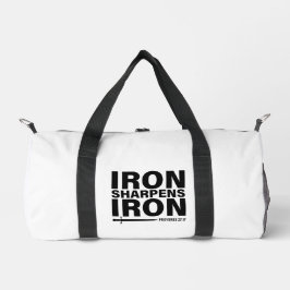 Hierro Sharpens Hierro - Proverbios Bolsa Duffel 2