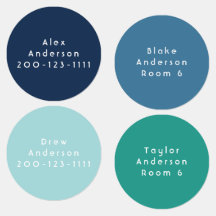 Hierro verde azul del círculo en las etiquetas de