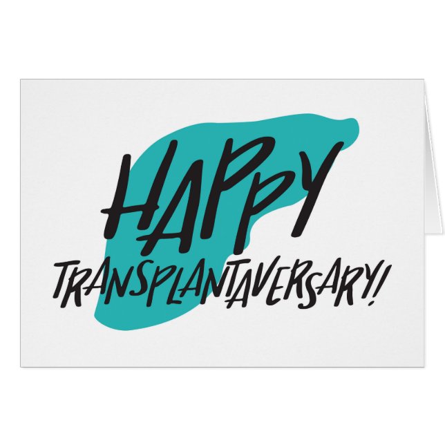 Hígado de órganos | Tarjeta de transmisión feliz (Anverso (Horizontal))