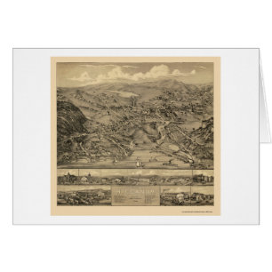 Higganum, mapa panorámico del CT - 1881
