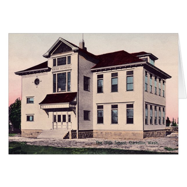 High School secundaria de Clarkston Washington (Anverso (Horizontal))