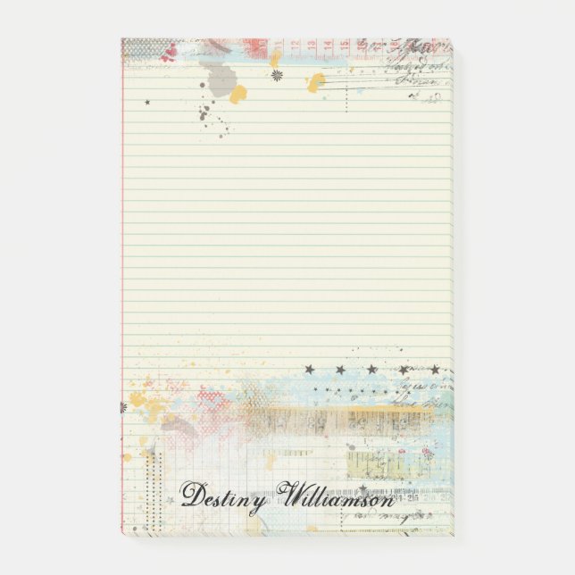 High School secundaria de moda del papel de nota (Anverso)