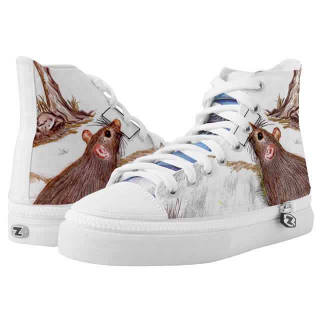 High-Top Zapatillas de deporte superiores de la rata del (Par)