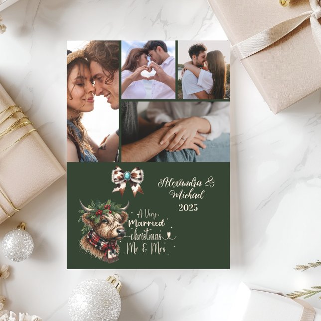 Highland Cow Feliz Navidad Mrs. y Mr. 5 Photo (Subido por el creador)