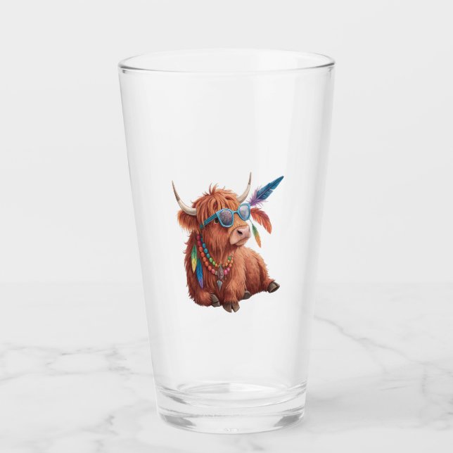 Highland Cow Png, Cool Cow Png, Sunglass (Anverso)