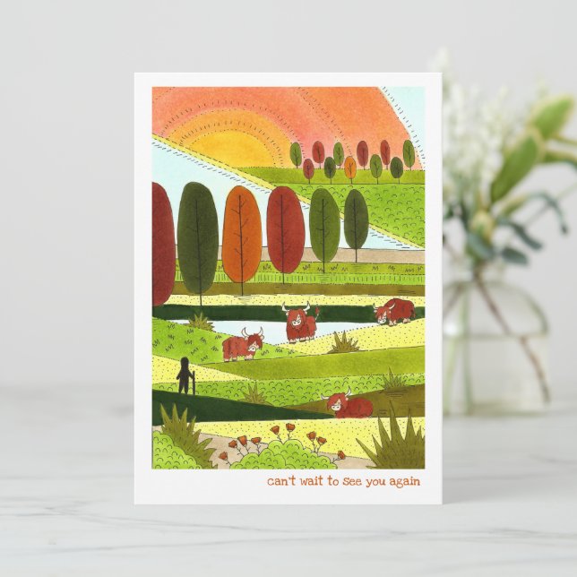 Highland Cows Happy Place (Anverso de pie)