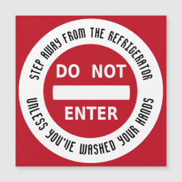 Higiene de los alimentos NO ENTRE Láminas Manos de