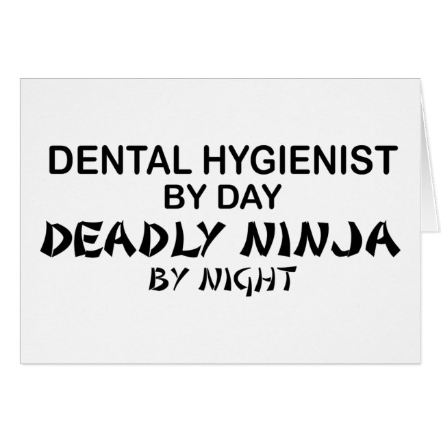Higienista dental Ninja mortal (Anverso (Horizontal))