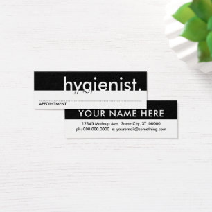 higienista. (tarjeta de la cita)