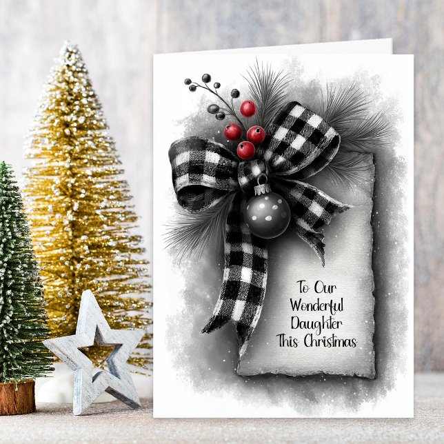 Hija Cuadrícula de Búfalo Lazo Navidad (Subido por el creador)