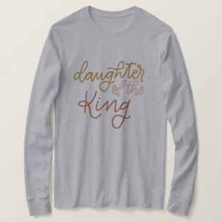 Hija De La Camiseta Del Rey De Larga Manga