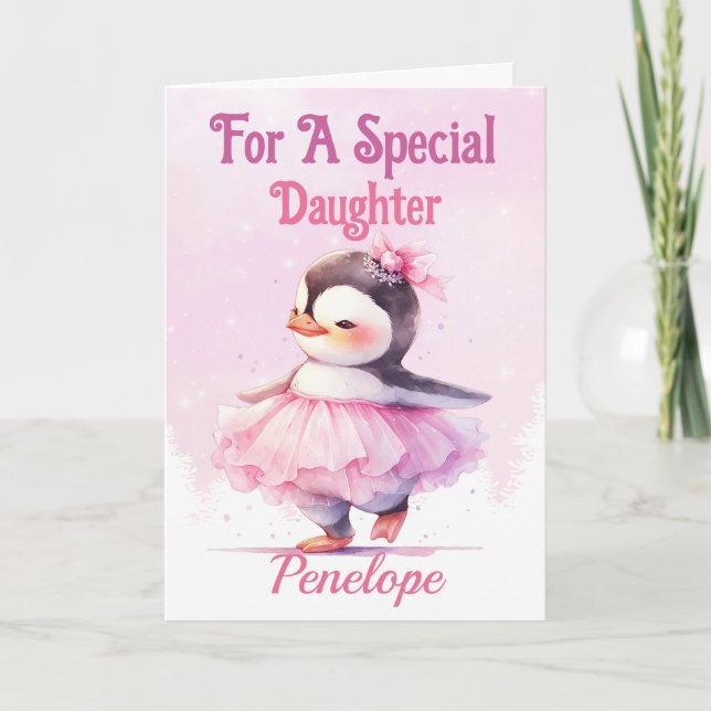 Hija de la hija del Navidad Pingüino Ballerina Ros (Anverso)