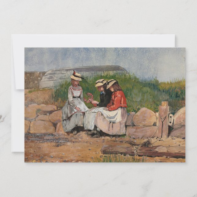 Hija de un pescador | Winslow Homer (Anverso)