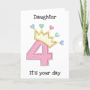  *HIJA* EN SU TARJETA DE CUMPLEAÑOS "CUARTO"