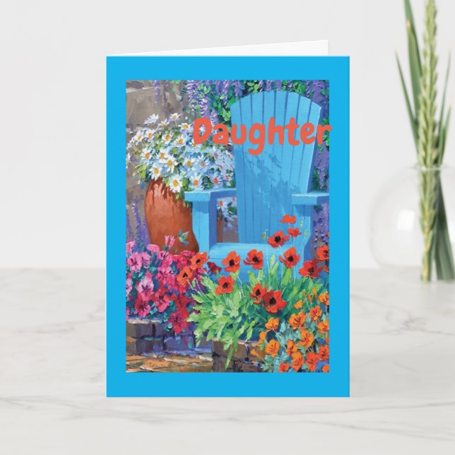 **HIJA** ESTÁS "AMADA" FELIZ TARJETA DE CUMPLEAÑOS (Anverso)