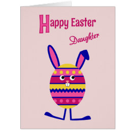 Hija Huevo de Pascua rosa