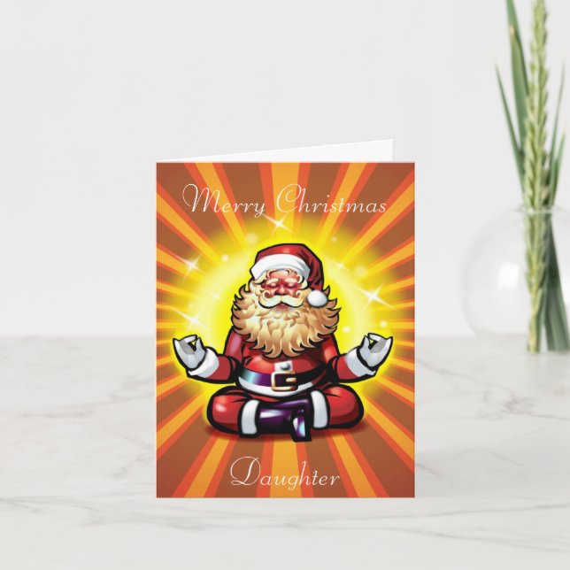 hija lejana en tarjetas de felicitación de navidad (Anverso)