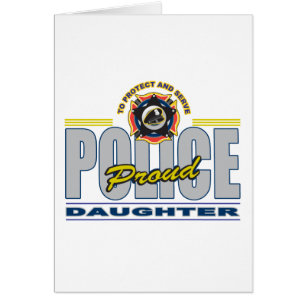 Hija orgullosa de la policía