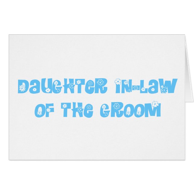 Hija suegra del Groom (Anverso (Horizontal))