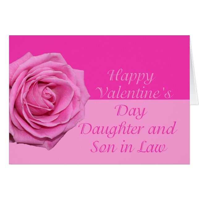 Hija y esposo de Rosas felices del Día de San Vale (Anverso (Horizontal))