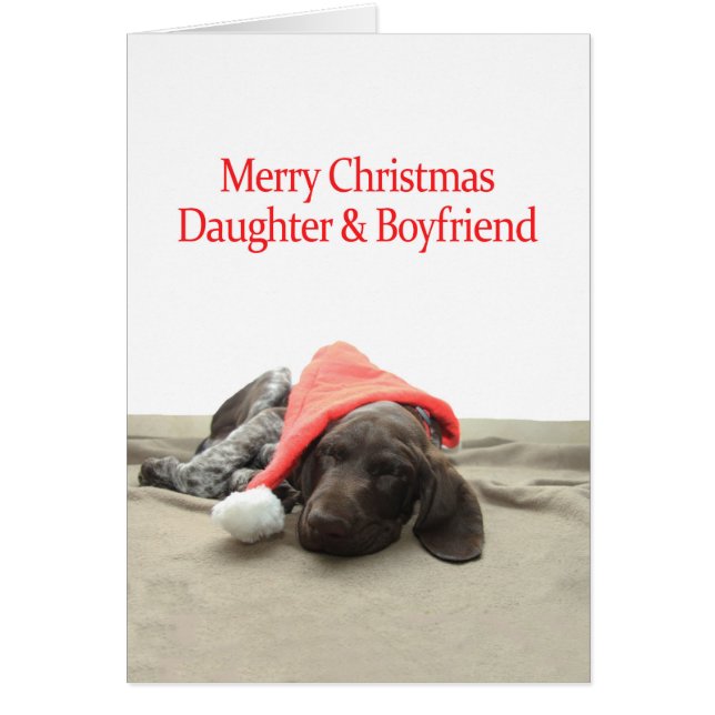 Hija y novio Navidades Glossy Grizzly (Frente)