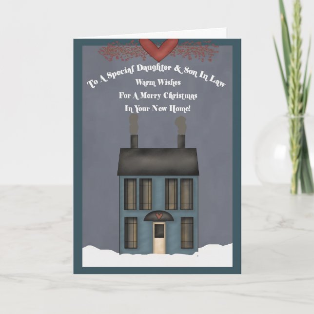 Hija y yerno, primera Navidad en casa nueva (Anverso)