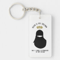 Hijab es mi corona - llavero de NIQAB