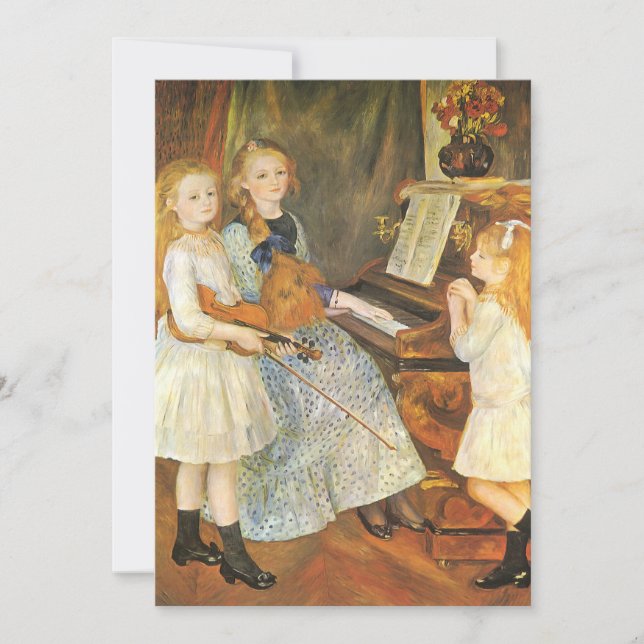 Hijas de Mendes de Catulle por Pierre Renoir (Anverso)