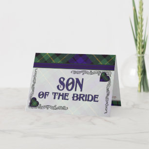 Hijo de la invitación de la novia - tartán de