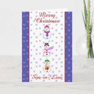 Hijo de Navidad en tarjeta de saludo de ley