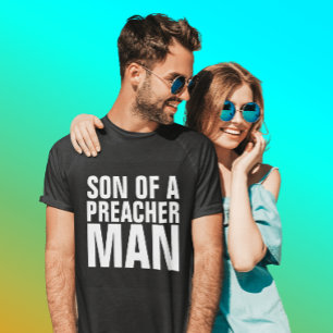 HIJO DE UN PREDICADOR HOMBRE Camisetas masculinas