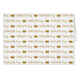 Hijo del Rey, tarjeta de nota de Crown Parakaleo