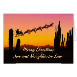 Hijo e hija de Navidades de Derecho en el desierto