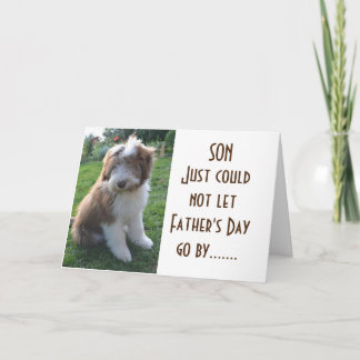 **HIJO** FELIZ TARJETA DEL DÍA DEL PADRE