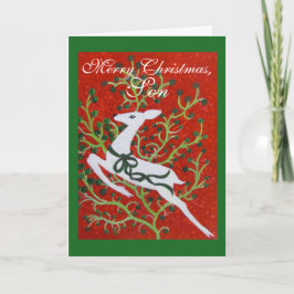 Hijo, tarjeta de Navidad