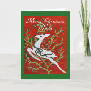 Hijo, tarjeta de Navidad