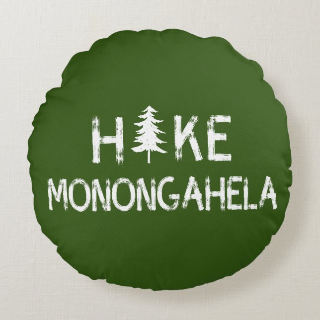 Hike Monongahela West Virginia Tree Cojín decorati (Anverso)
