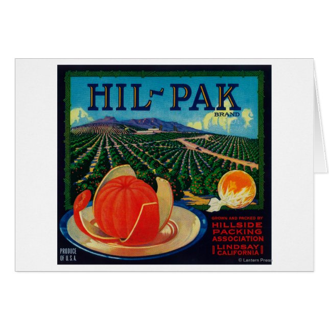 Hil Pak Naranja LabelLindsay, CA (Anverso (Horizontal))