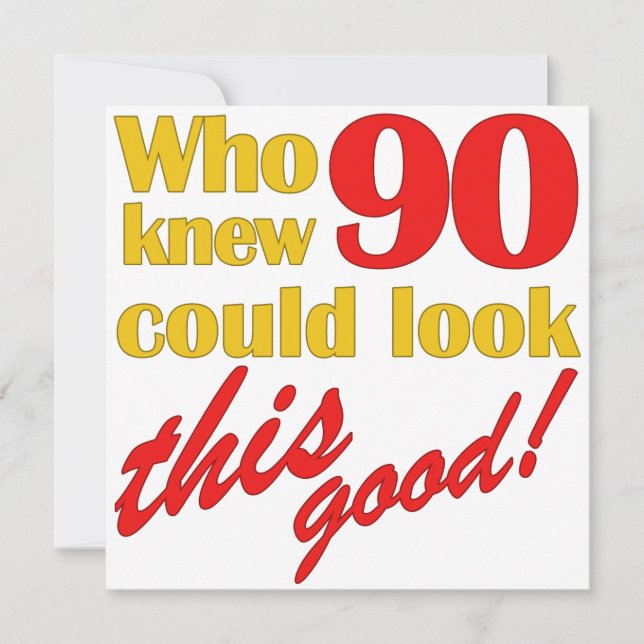 HIlarious 90th Birthday Party Invitaciones (Anverso)