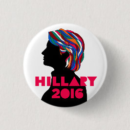 Hillary 2016: Botón retro del diseño