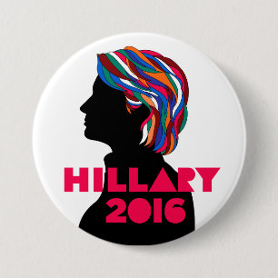 Hillary 2016: Botón retro del diseño