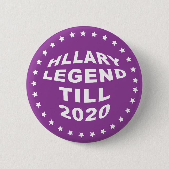 Hillary Clinton 2016 botón púrpura Pinback 2" (Anverso)