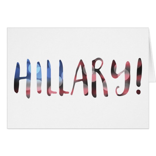 Hillary Clinton bokeh (Anverso (Horizontal))