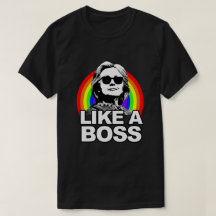 Hillary Clinton "como camisa del arco iris de